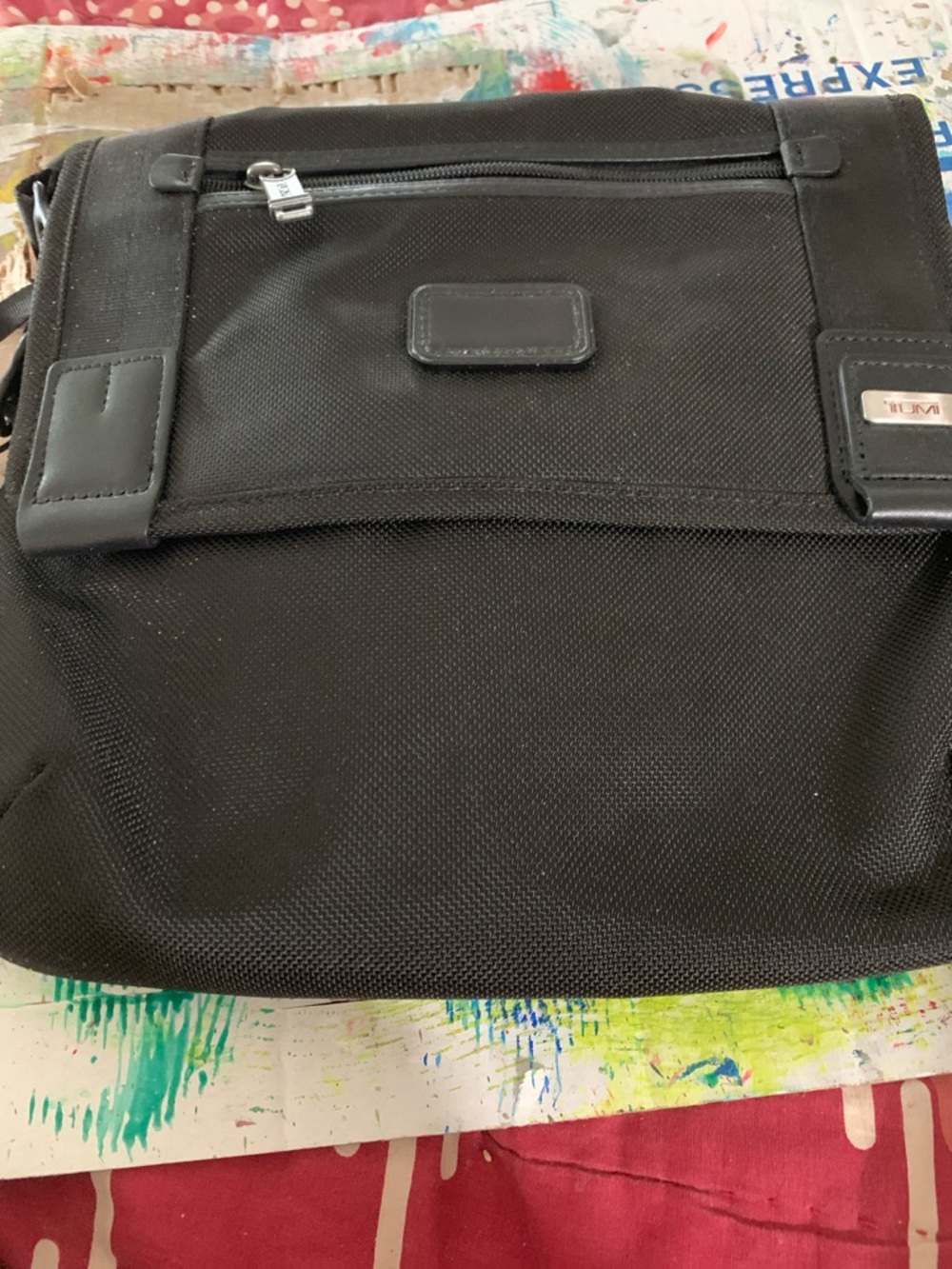 Tumi Black Men's Messenger Crossbody Bag